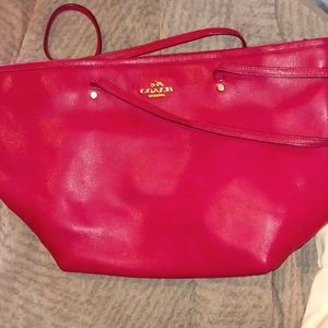 Used hot pink coach purse